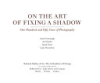 On_the_art_of_fixing_a_shadow