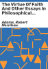 The_virtue_of_faith_and_other_essays_in_philosophical_theology