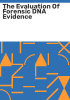 The_evaluation_of_forensic_DNA_evidence