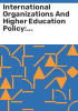 International_organizations_and_higher_education_policy