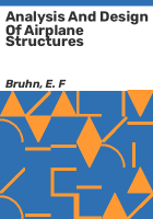 Analysis_and_design_of_airplane_structures