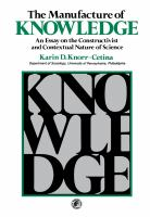 The_manufacture_of_knowledge