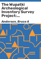 The_Wupatki_archeological_inventory_survey_project