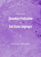 Analysing_secondary_predication_in_East_Asian_languages