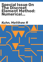 Special_issue_on_the_discreet_element_method