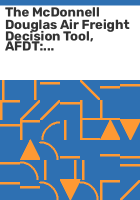 The_McDonnell_Douglas_air_freight_decision_tool__AFDT