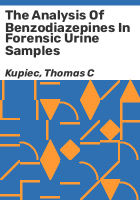 The_analysis_of_benzodiazepines_in_forensic_urine_samples